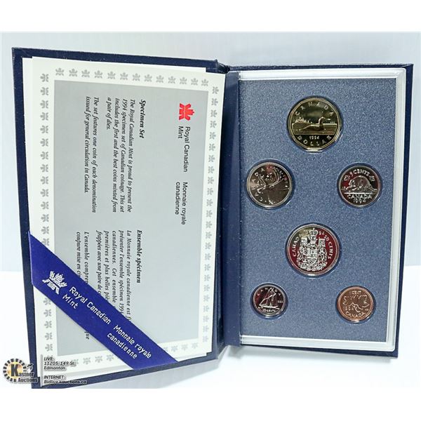 RCM 1994 SPECIMEN  SET CANADIAN COINAGE