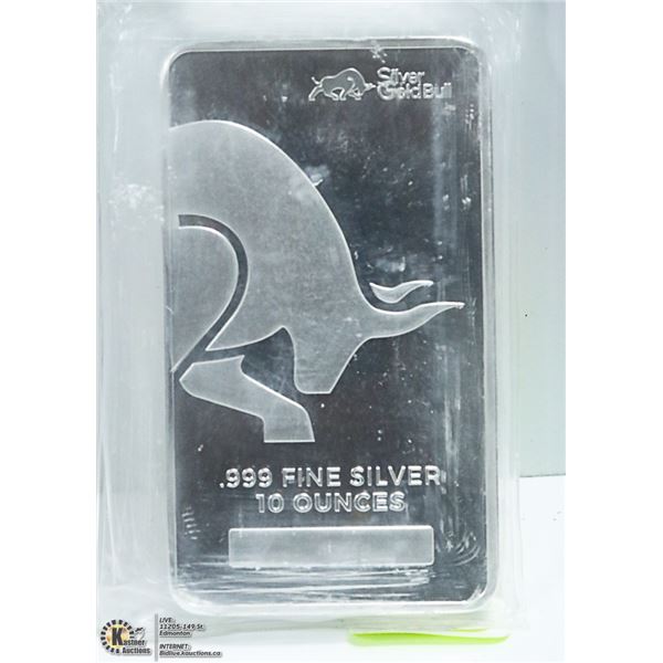 10 OZ .999 SILVER BAR