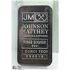 Image 1 : J.M TROY OZ .999 SILVER BAR