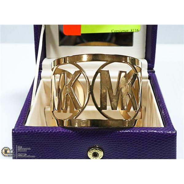 MICHAEL KORS GOLD WIDE BANGLE