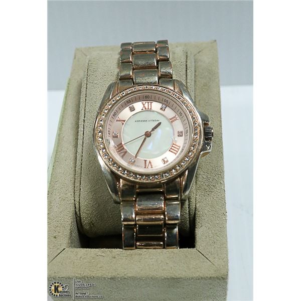 MICHAEL KORS CRYSTAL BEZEL WATCH, CHIPPED CRYSTAL