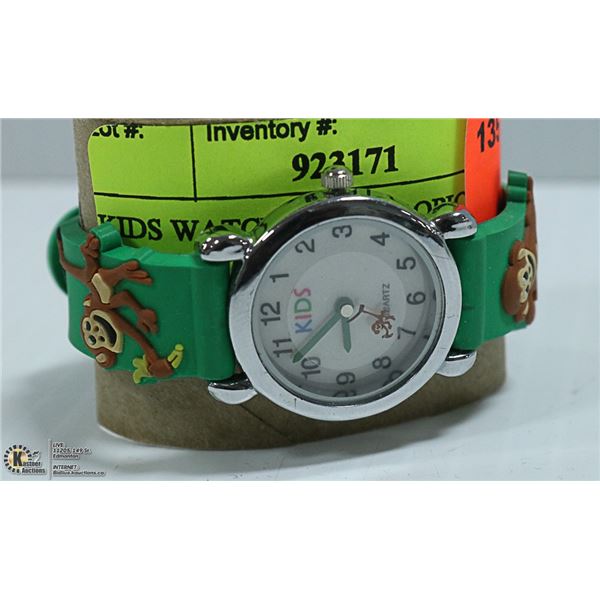 KIDS WATCH WITH TROPICAL STRAP