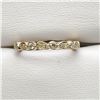 Image 1 : 8) 10 KARAT YELLOW GOLD DIAMOND RING.
