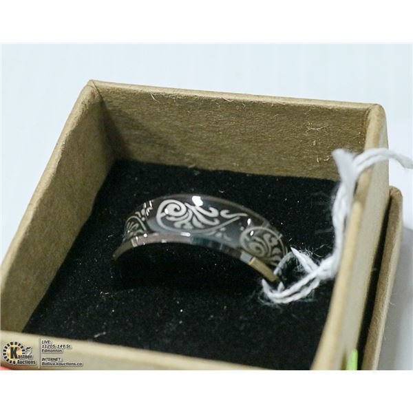 NEW. MENS TUNGSTEN RING. SIZE 12. 8.3 MM