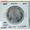 Image 1 : 2015 .999 FINE SILVER INDIAN-BUFFALO USA COIN