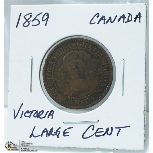 1859 CANADIAN VICTORIA ONE CENT