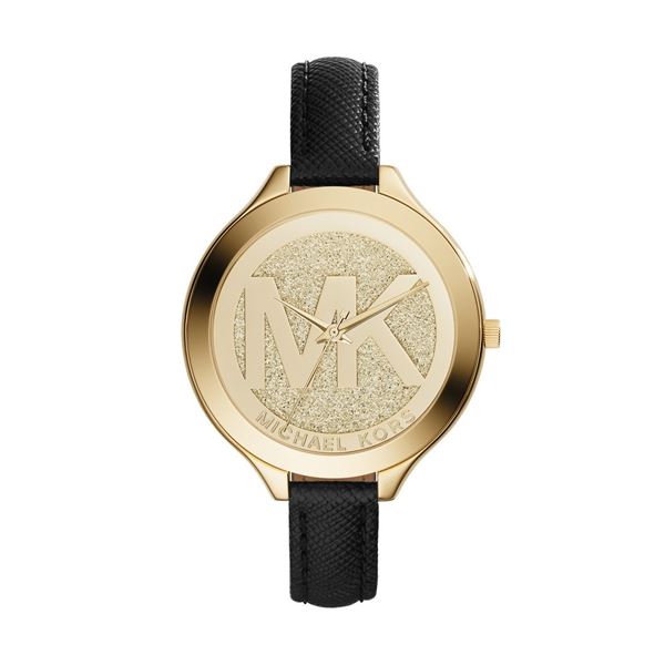 NEW MICHAEL KORS SLIM GOLD DIAL WATCH MSRP $309