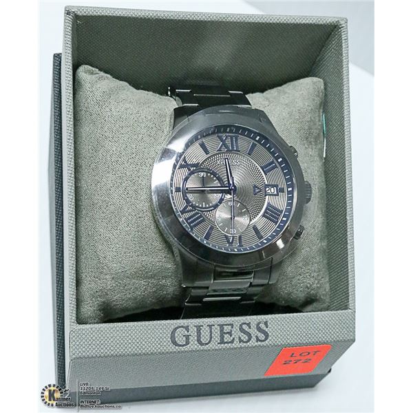 NEW MENS GUESS WATCH WITH GIFT BOX