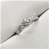 Image 2 : 14) PLATINUM DIAMOND RING