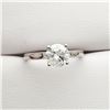 Image 1 : 19) PLATINUM DIAMOND RING