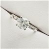 Image 2 : 19) PLATINUM DIAMOND RING