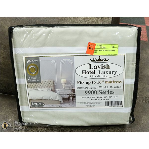 NEW QUEEN SIZE HOTEL LUXURY SHEET SET