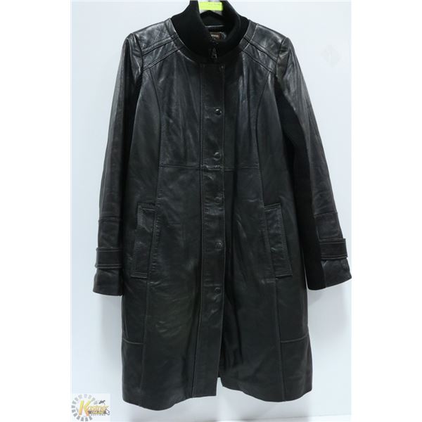 DANIER BLACK LEATHER 3/4 LENGTH WINTER