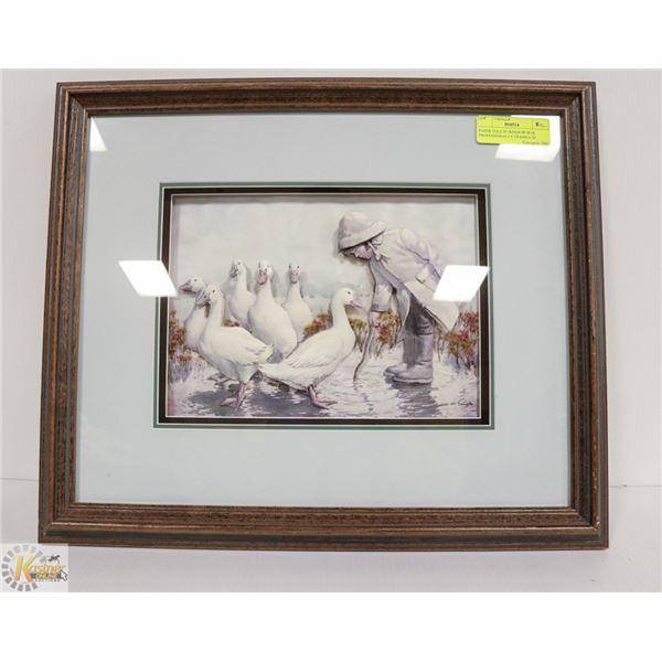 PAPER TOLE IN WINDOW BOX PROFESSIONALLY FRAMED