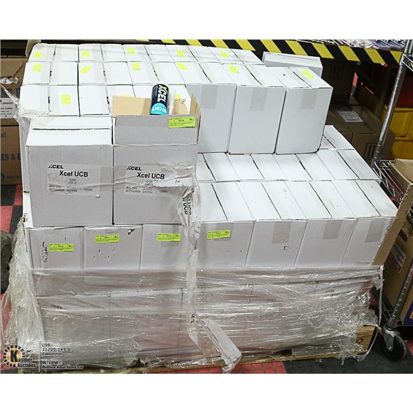 PALLET WITH CLEAR BOND ADHESIVE SEALANT