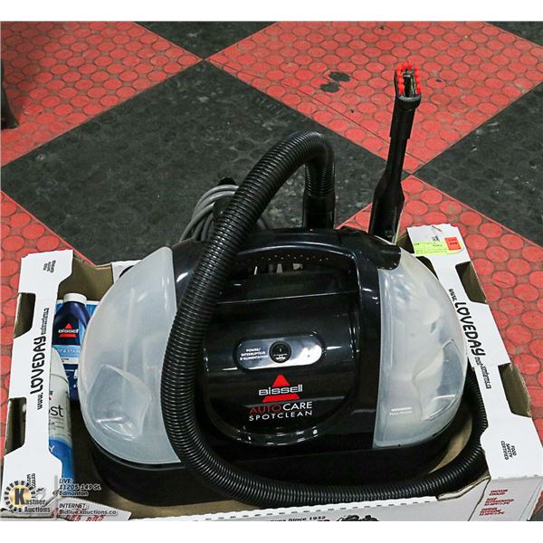 BISSELL AUTO CARE SPOT CLEANER WITH ATTACHMENTS &