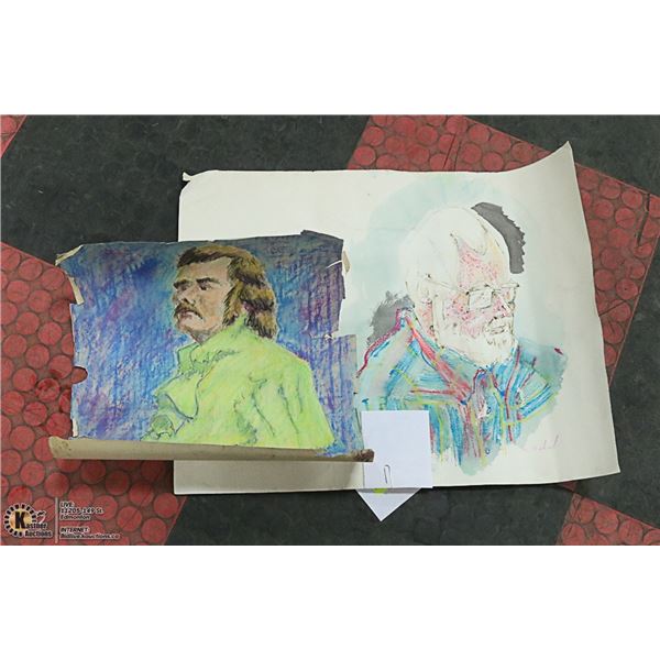 2 DRAWINGS RENE RICHARD