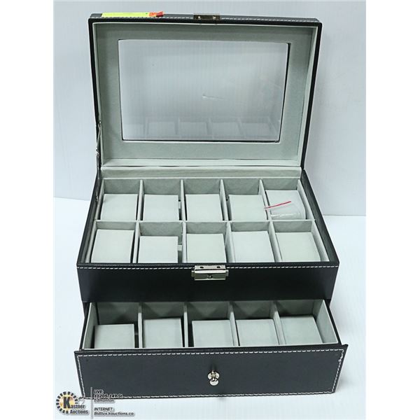 NEW LOCKING WATCH CASE, HOLDS UP TO 20