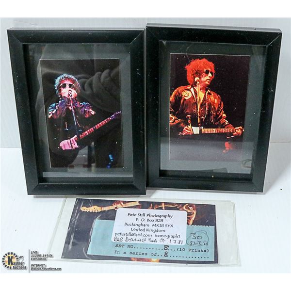 2 ACTUAL CONCERT PHOTOS NOT PRINTS, BOB DYLAN
