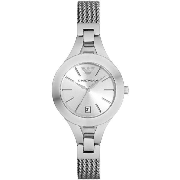 NEW ARMANI 29MM SILVER DIAL ST. STEEL MSRP $269
