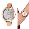 Image 4 : NEW MICHAEL KORS ROSE GOLD / BROWN BAND MSRP $275