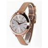 Image 5 : NEW MICHAEL KORS ROSE GOLD / BROWN BAND MSRP $275
