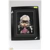 Image 1 : FRAMED FIGURATIVE ART MASKED GIRL BY