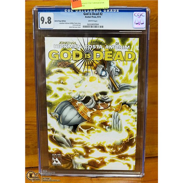 GOD IS DEAD #2 CGC GRADED 9.8 COMIC BOOK
