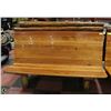 Image 2 : APPROX. 5' RUSTIC BACK-TO-BACK LOG BENCH SEAT