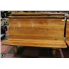 Image 2 : APPROX. 5' RUSTIC BACK-TO-BACK LOG BENCH SEAT