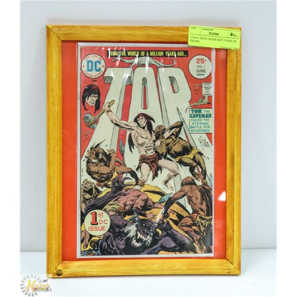 TOR #1 HIGH GRADE KEY COMIC IN FRAME