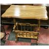 Image 1 : VINTAGE MAPLE SIDE/MAGAZINE TABLE- 24"L X 14"W X