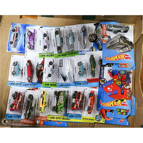 LOT OF 20 NEW COLLECTIBLE HOTWHEELS CARS