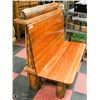 Image 1 : APPROX. 4' RUSTIC LOG BENCH SEAT