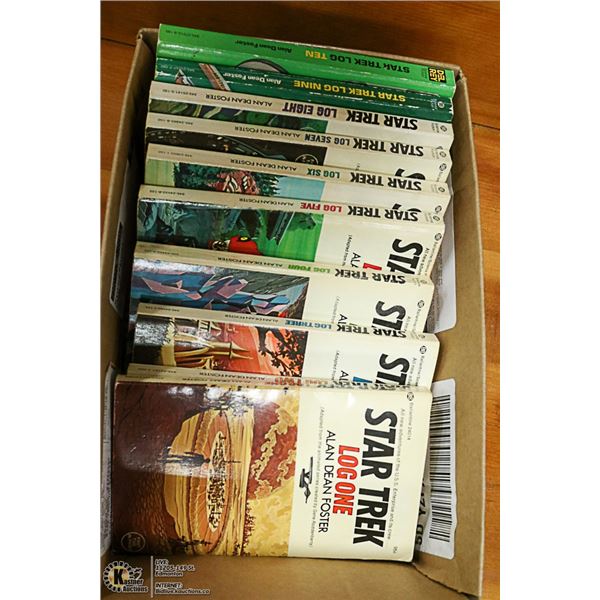 STAR TREK NOVELS SET (LOG ONE TO TEN) COLLECTIBLES