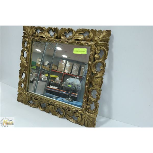 GOLD FRAMED VINTAGE MIRROR