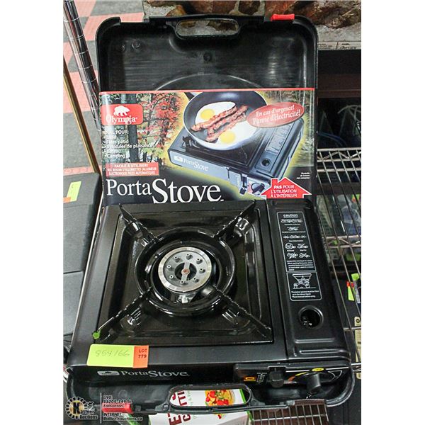NEW OLYMPIA DELUXE PORTA-STOVE W/ 1 CAN OF FUEL