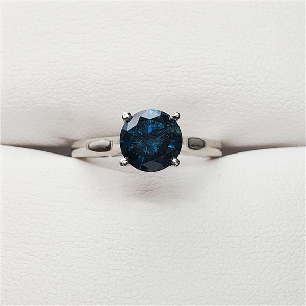 36) PLATINUM FANCY COLOURED DIAMOND RING