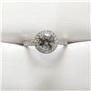 Image 1 : 34) PLATINUM DIAMOND RING.