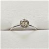 Image 1 : 42) 0 KARAT WHITE GOLD DIAMOND SOLITAIRE RING