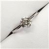 Image 2 : 42) 0 KARAT WHITE GOLD DIAMOND SOLITAIRE RING