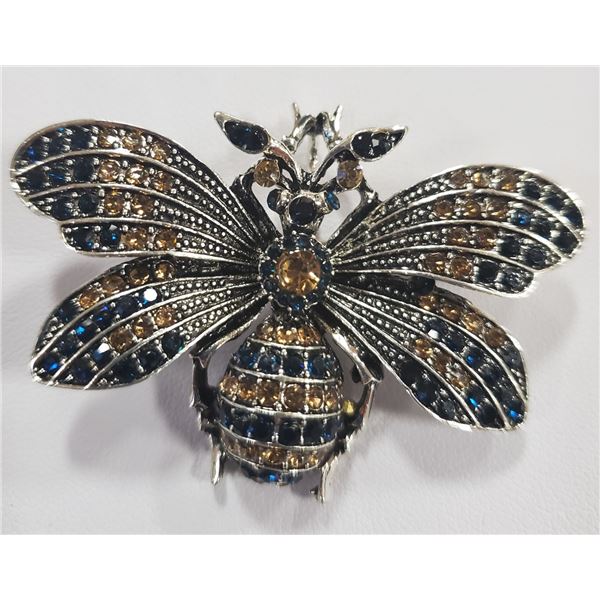 RHINESTONE WASP BROOCH