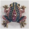 Image 1 : RHINESTONE FROG BROOCH