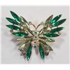 Image 1 : MARQUIS CUT RHINESTONE BUTTERFLY BROOCH
