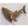 Image 1 : RHINESTONE KILLER WHALE BROOCH