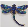 Image 1 : RHINESTONE DRAGONFLY BROOCH