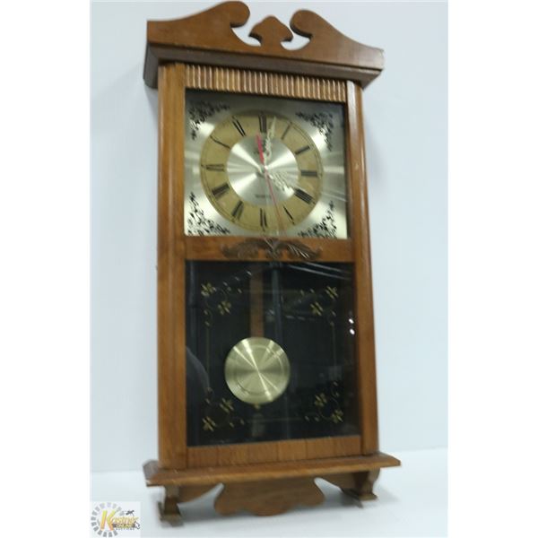 SUNRISE PENDULUM CLOCK, 12 X 23