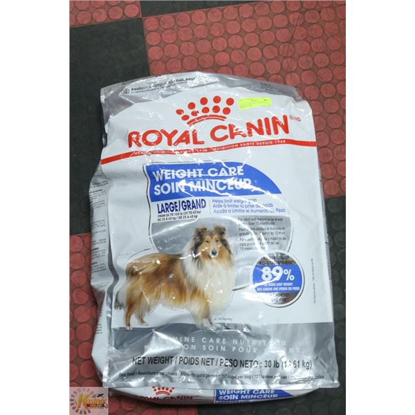 ROYAL CANIN  DOG FOOD 30 LBS, WEIGHT CARE