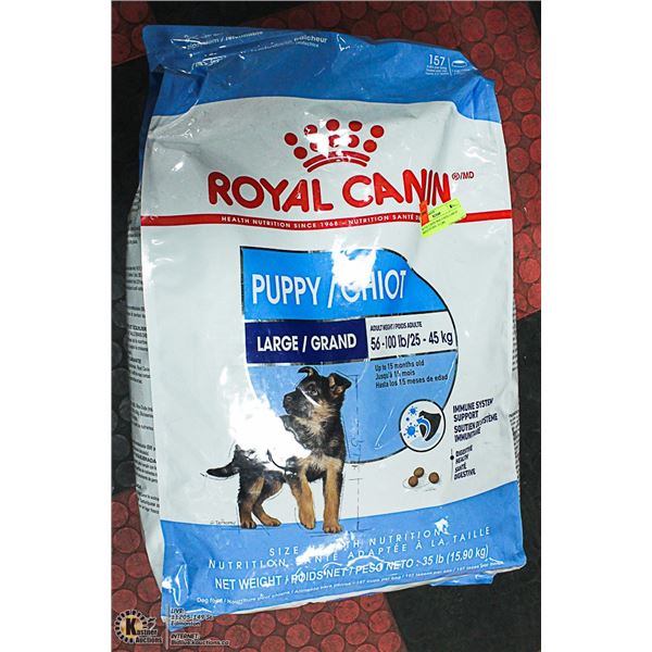 ROYAL CANIN DOG FOOD, LARGE BREED PUPPY, 35 LBS,
