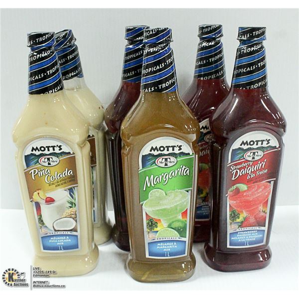 LOT OF 6 MOTTS DRINK MIX